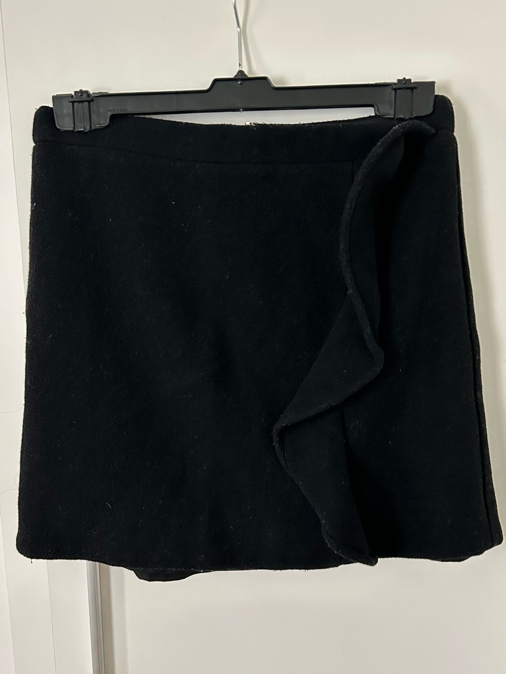 JCrew Black Women's Ruffle Wool Skirt